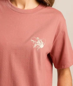 Tops | Hooey Buffalo Heart T-Shirt Mahogany
