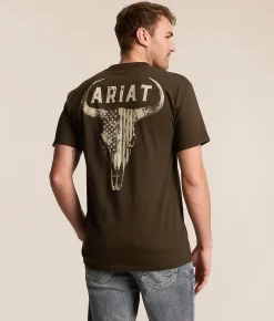 Tops|Graphic T-Shirts | Ariat Buff Battle T-Shirt Java