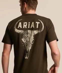 Tops|Graphic T-Shirts | Ariat Buff Battle T-Shirt Java