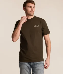 Tops|Graphic T-Shirts | Ariat Buff Battle T-Shirt Java