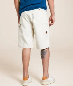 Shorts | Brixton Builders Carpenter Baggy Stretch Short Egret White