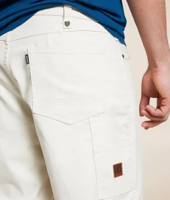 Shorts | Brixton Builders Carpenter Baggy Stretch Short Egret White