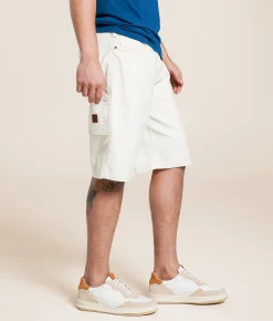 Shorts | Brixton Builders Carpenter Baggy Stretch Short Egret White