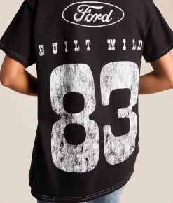 Merch Traffic Built Wild Bronco T-Shirt Black Clearance