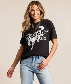 Merch Traffic Built Wild Bronco T-Shirt Black Clearance