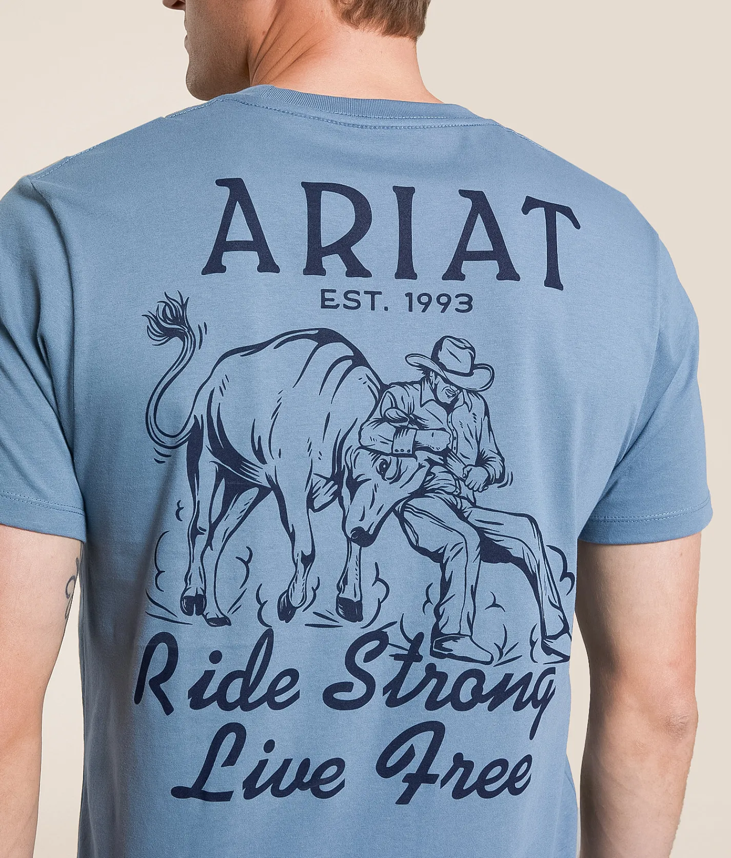 Ariat Bulldogger Bro T-Shirt Light Denim Online
