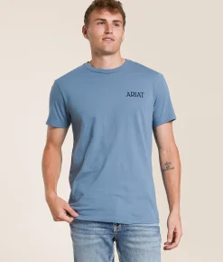 Ariat Bulldogger Bro T-Shirt Light Denim Online