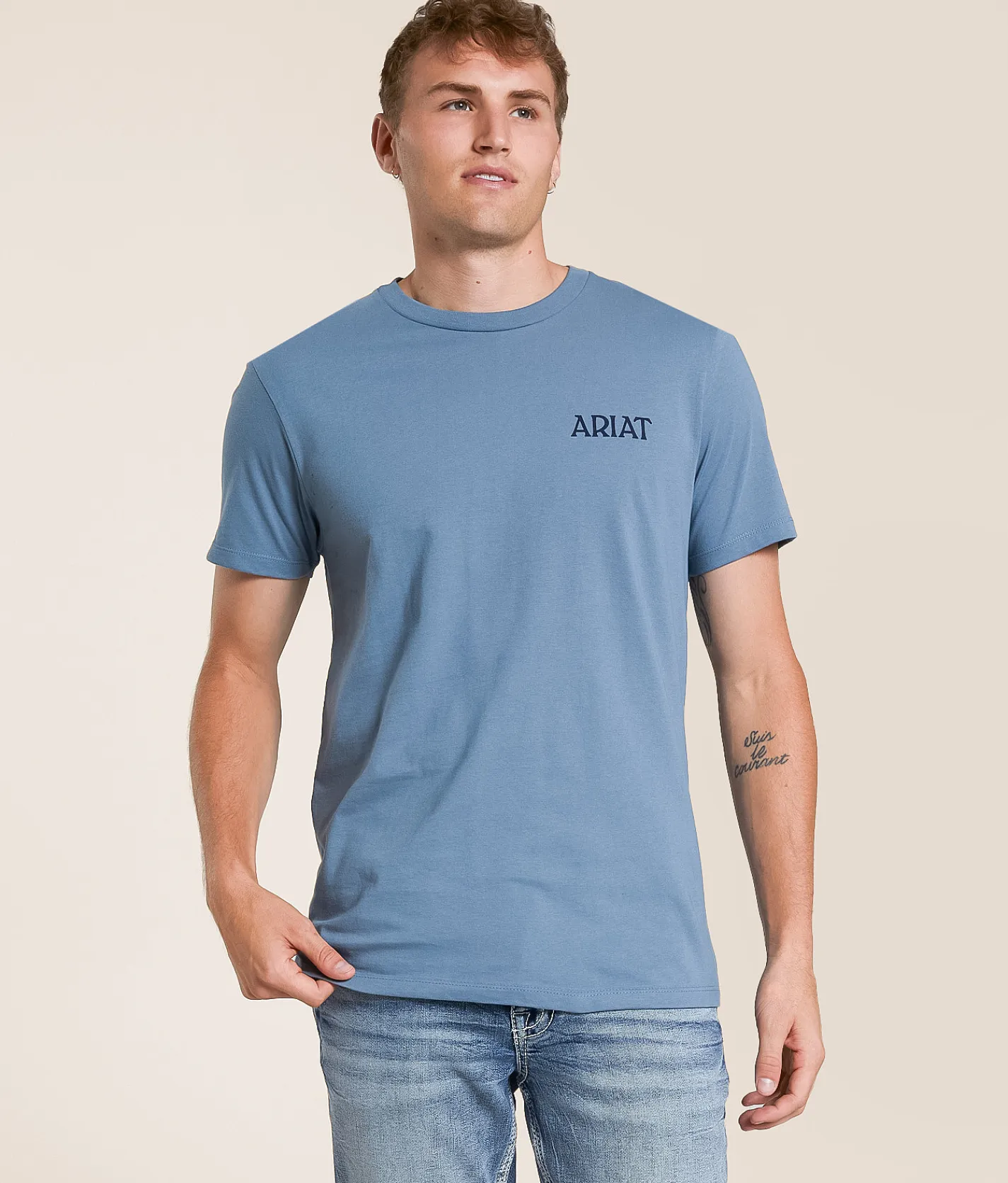 Ariat Bulldogger Bro T-Shirt Light Denim Online