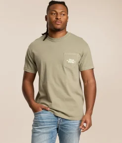 Old Row Bulls Night Out T-Shirt Sandstone Clearance