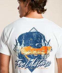 Graphic T-Shirts | Fieldstone Bumper Lab T-Shirt White