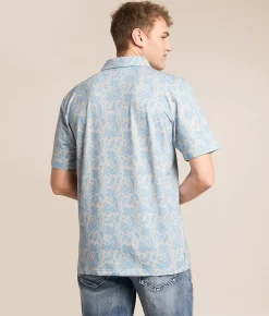 Kimes Ranch Burel Polo Blue Sale
