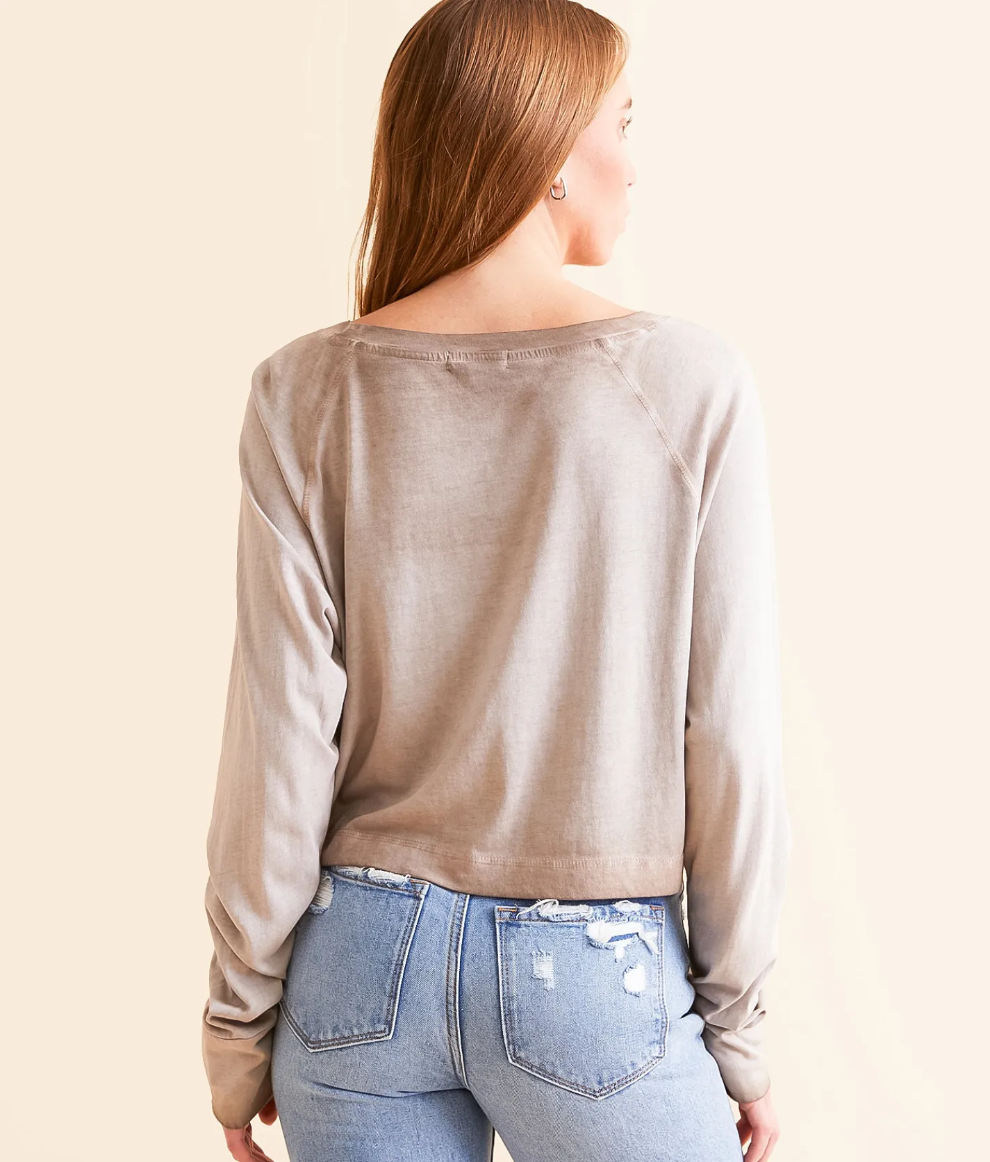 Tops | FITZ + EDDI Burnout Cropped Top Cocoa Brown