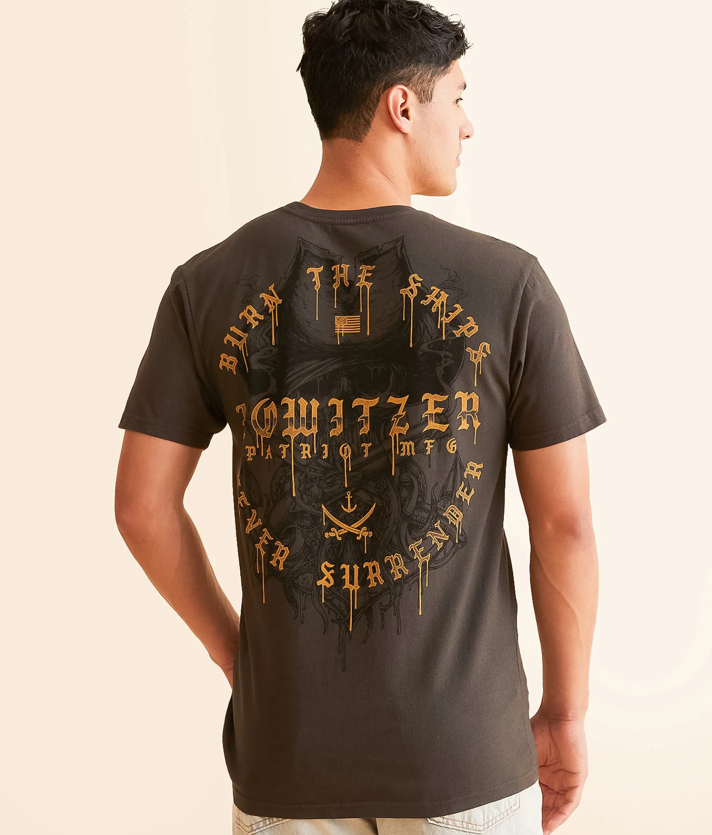 Howitzer Burn The Ships T-Shirt Vintage Black Best