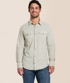 Tops | Gentry County Burst Standard Shirt Cream Tan