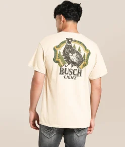 Tops|Graphic T-Shirts | Brew City Busch Camo Can Pheasant T-Shirt Sand