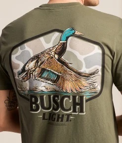 Tops|Graphic T-Shirts | JEDCo Busch Duck Marsh T-Shirt Sage Pigment