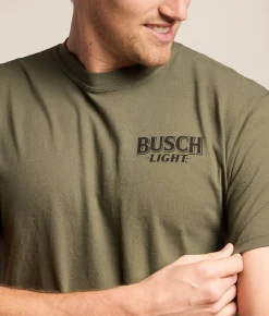 Tops|Graphic T-Shirts | JEDCo Busch Duck Marsh T-Shirt Sage Pigment