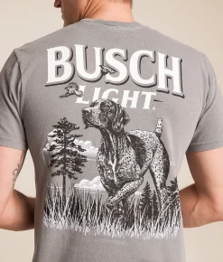 Tops|Graphic T-Shirts | JEDCo Busch Field Dog T-Shirt Grey