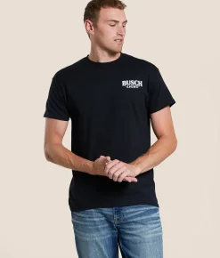 JEDCo Busch Light Afternoon Whitetail T-Shirt Black Hot