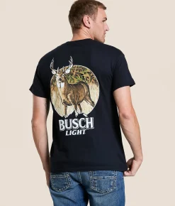 JEDCo Busch Light Afternoon Whitetail T-Shirt Black Hot