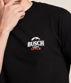Brew City Busch Light Apple T-Shirt Black Outlet