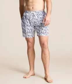 Tropical Bros. Busch Light Bass Lures Stretch Swim Trunks White Discount