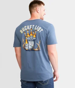 Graphic T-Shirts | JEDCo Busch Light Bucket T-Shirt Indigo Blue