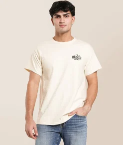 Brew City Busch Light Camo Can T-Shirt Natural Discount