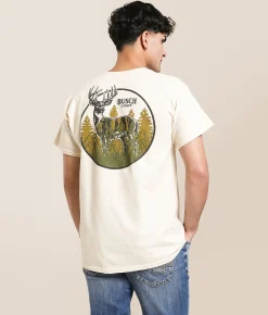 Brew City Busch Light Camo Can T-Shirt Natural Discount