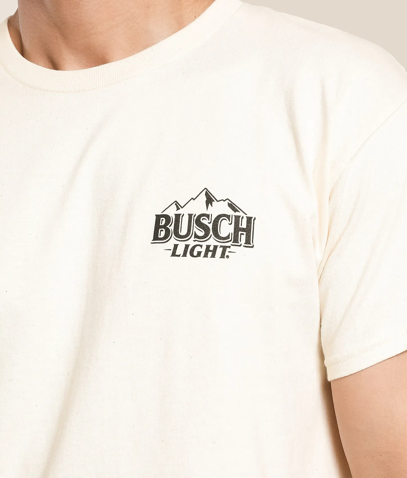 Tops | Brew City Busch Light Camo Can T-Shirt Natural