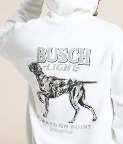 JEDCo Busch Light Camo Dog Hooded Sweatshirt White Best