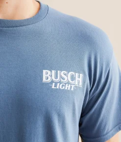 Graphic T-Shirts | JEDCo Busch Light Camo Lab T-Shirt Indigo