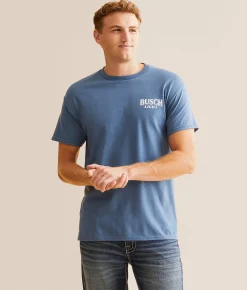 Graphic T-Shirts | JEDCo Busch Light Camo Lab T-Shirt Indigo
