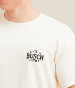 Brew City Busch Light Camo T-Shirt Natural Discount