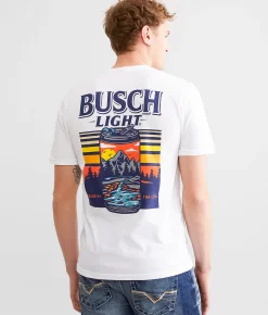 JEDCo Busch Light Can T-Shirt White Hot