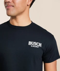 JEDCo Busch Light Cowboy Tough T-Shirt Black Sale
