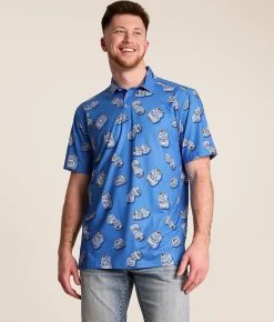Tropical Bros. Busch Light Crushed Cans Polo Blue Discount