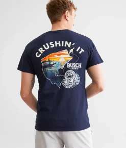 JEDCo Busch Light Crushin' It T-Shirt Navy
