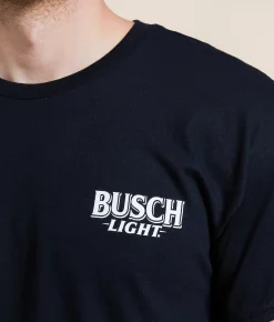 Graphic T-Shirts | JEDCo Busch Light Dog Cooler T-Shirt Black