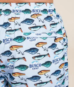 Tropical Bros Busch Light® Fishing Swim Trunks Blue Outlet