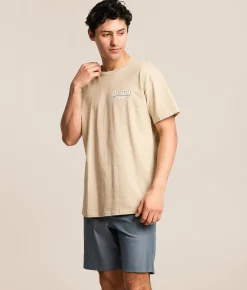 Tops|Graphic T-Shirts | JEDCo Busch Light Fog Frame Trio T-Shirt Sand