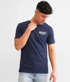 Graphic T-Shirts | JEDCo Busch Light Fullest T-Shirt Navy