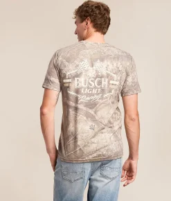 Tops|Graphic T-Shirts | JEDCo Busch Light Go Racing T-Shirt Camo