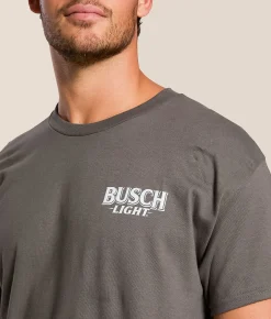 Tops|Graphic T-Shirts | JEDCo Busch Light Lab & Ducks T-Shirt Smoke
