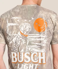 Tops|Graphic T-Shirts | JEDCo Busch Light Lab Duck T-Shirt Camo