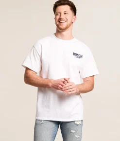 JEDCo Busch Light Lake T-Shirt White New