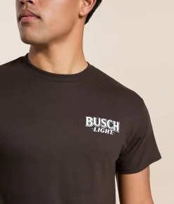 JEDCo Busch Light Mallard Flock T-Shirt Dark Chocolate Discount