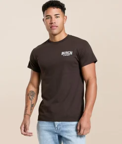JEDCo Busch Light Mallard Flock T-Shirt Dark Chocolate Discount