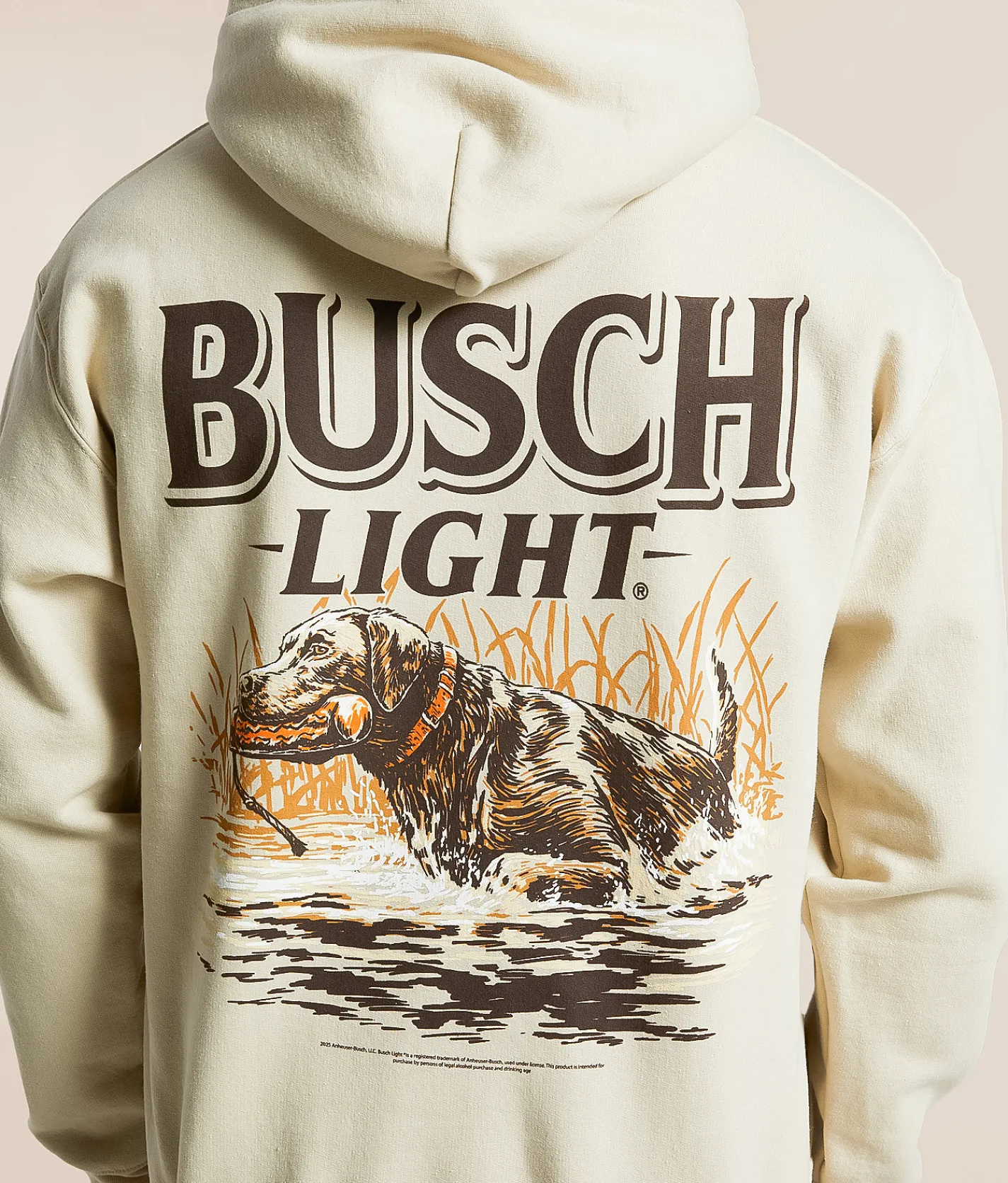 Tops | JEDCo Busch Light Marsh Lab Hooded Sweatshirt Sand