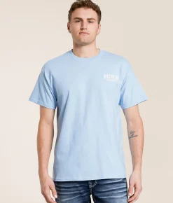 JEDCo Busch Light Measuring Tape T-Shirt Light Blue Best